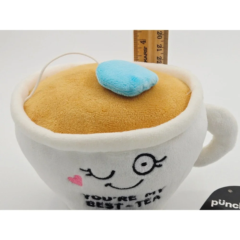 Punchkins You're My Best-Tea Teacup Plush‎ Winking Face Weighted Soft Toy DZ149